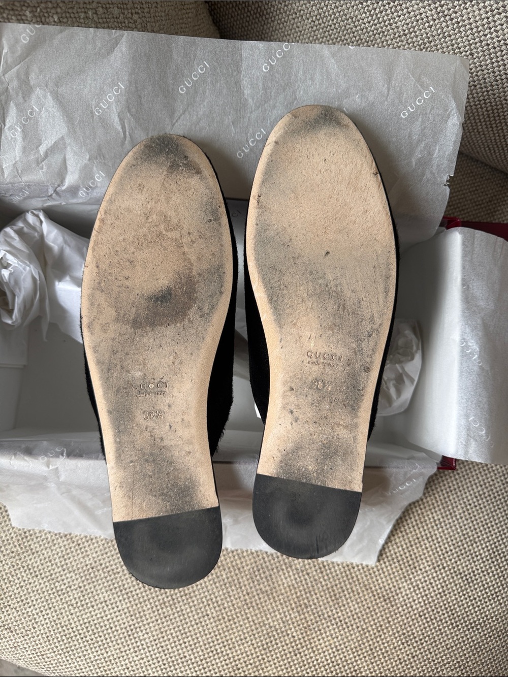 {Gucci} Calf Hair Mules - Picture 5 of 11